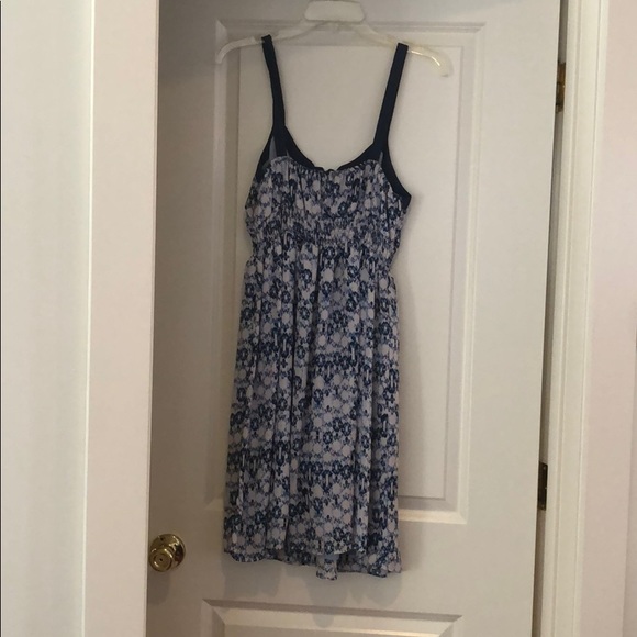 Blue and purple pattern day dress - Picture 3 of 3